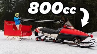 I Built The World's Only Snowmobile Chariot!
