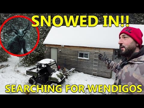 Snowstorm Slams My Cabin & Terrifying Wendigo Sounds In The Woods