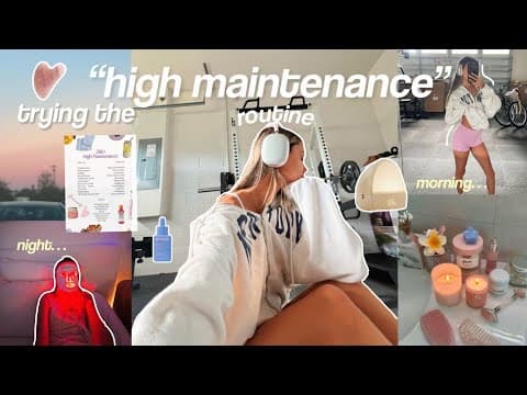 Trying The “high Maintence” Routine☁️ 6am Morning + Night Routine