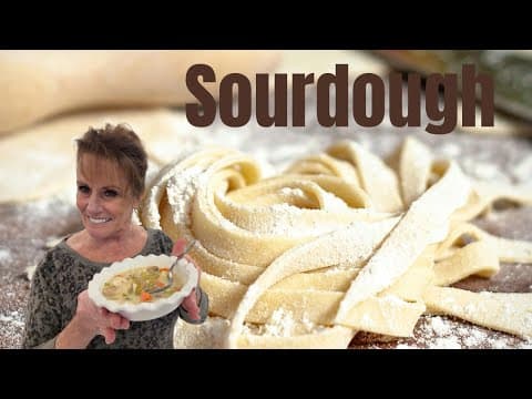 Homemade Sourdough Pasta For Turkey Noodle Soup