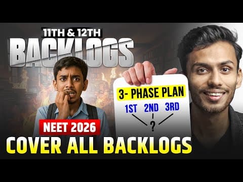 Backlog + Revision Masterplan For Neet 2026