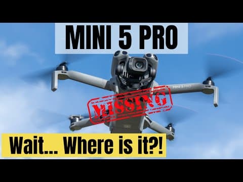 Why Did Dji Hide This From The Mini 5 Pro?