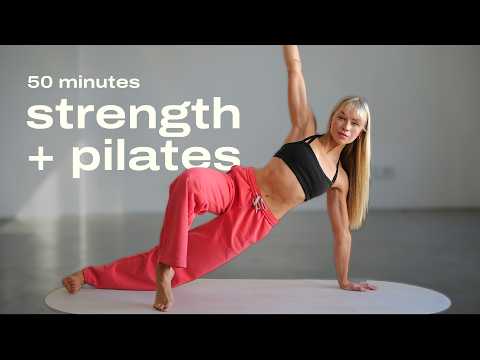 50 Min. Full Body Workout With Weights | To Build Muscle Without Getting Bulky | No Repeats