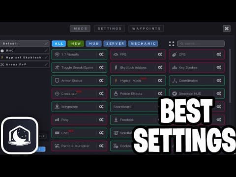 Best Lunar Client Settings For Low End Pc! - Tutorial