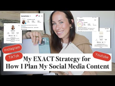 How I Plan All My Social Media Content (tiktok, Ig, Youtube)