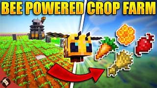 Fastest Crop Farm Including Honeycomb! | Minecraft Bedrock Tutorial