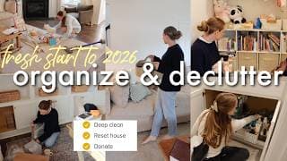 Organize & Declutter With Me! A Fresh Start To 2026 - Minimizing, Deep Cleaning, And Rearranging!