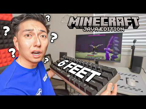 I Tried Beating Minecraft With The World's Largest Keyboard..