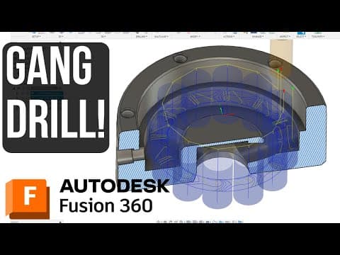 Fusion 360: Gang Drilling & Stock-aware 2d Adaptive – Must-know Pro Tip!