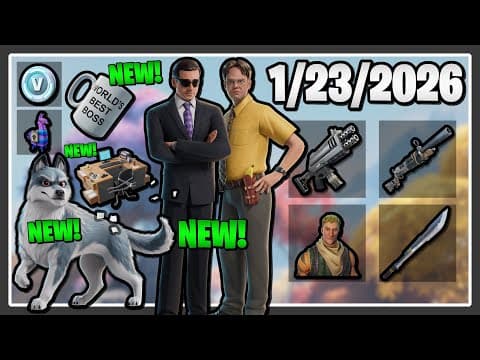 The Office Items Are Here, 50 V-bucks, *new* Remus Sidekick