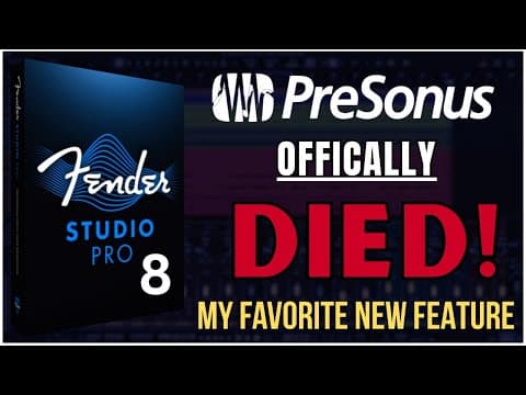 Fender Studio Pro 8 | Presonus Has Officially Died! | My 1st Impressions