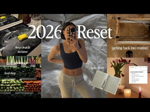 New Year Reset Routine | Deep Clean & Declutter, How I’m Hitting My Goals