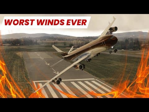 The A340 Vs Extreme Winds In The Uk