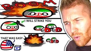 Iran Vs America & Israel… Explained By Countryballs