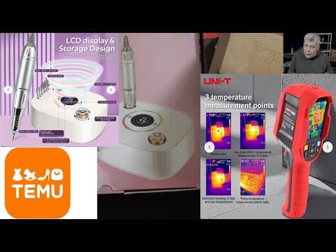 Tools From Temu - Thermal Camera, Dc-dc Boost-buck, Pro Drill For Boards And More