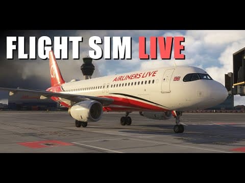 🔴 Home-built Airbus A320 Simulator Live ✈️ Man-prg With Vatsim