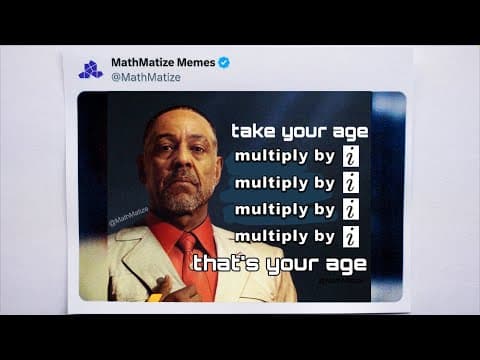 "amazing" Math Trick To Find Your Age!