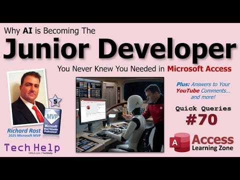 Why Ai Is Becoming The Junior Developer You Never Knew You Needed In Microsoft Access. Qq #70
