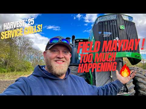 Service Call Chaos! 😳 Massey Fire + Dead 9r In The Woods | Harvest ’25 #7