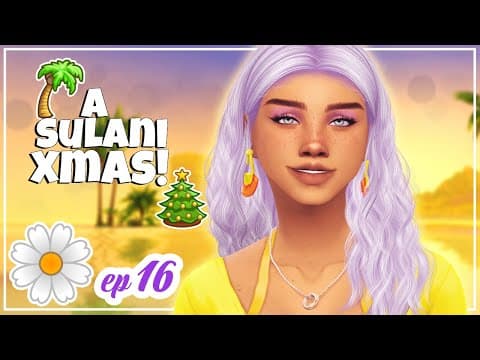 A Beach Christmas!🎅🏻 Sims In Bloom Challenge!💜pansy #16