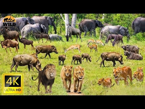 4k African Wildlife 🌿revealing The Secrets Of Nature In Stunning Detail With Soothing Relaxing Music