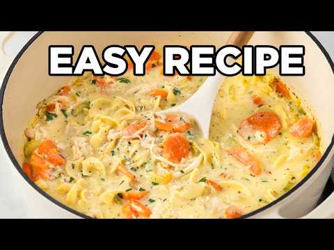 This Creamy Rotisserie Chicken Noodle Soup Is Ready In 30 Minutes