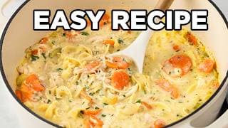 This Creamy Rotisserie Chicken Noodle Soup Is Ready In 30 Minutes