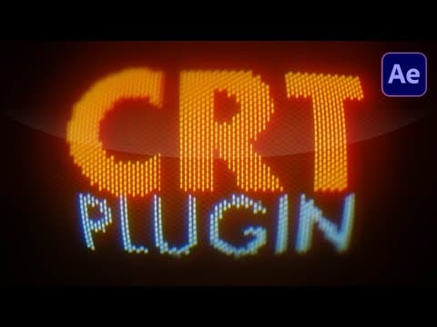 The Ultimate Crt Plugin For After Effects - Crt Factory!