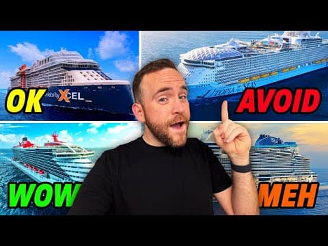 Ranking Every Cruise Ship I Sailed In 2025 - Which Ships To Avoid!
