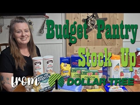 $20 Budget Pantry Stock Up From Dollar Tree
