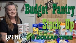 $20 Budget Pantry Stock Up From Dollar Tree