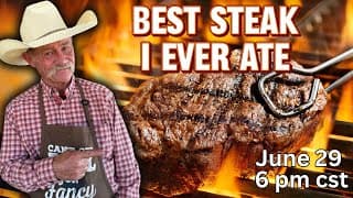 The Best Steak I Ever Ate And Grilling Tips Live!