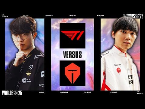 The Lpl Slayers Are Out For Blood - T1 Vs Tes┃worlds 2025 Semifinals