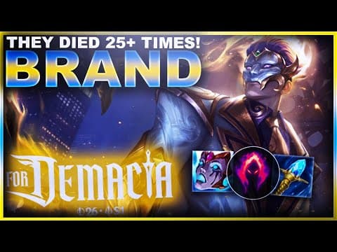 We Made The Enemy Bot Die More Than 25 Times With Brand! | League Of Legends