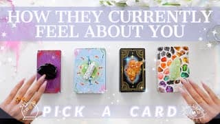 😳 How They "currently" Feel About You 🔮 *clarifying* Pick-a-card Love Reading♥️✨