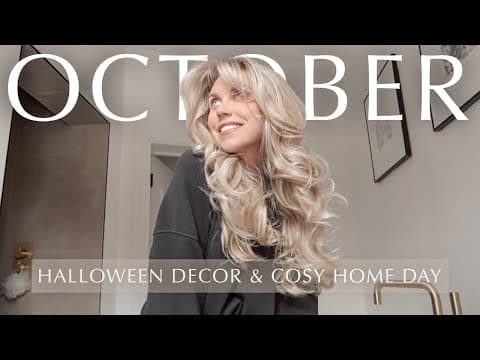 Hello October 🍂🎃 Halloween Decorations & Cosy Movie Night 🍿 Vlog