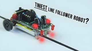 Make The Tiniest Line Follower Robot Without A Microcontroller!