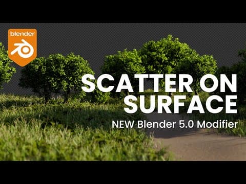 Blender 5.0 | The Scatter On Surface Modifier Is A Game Changer