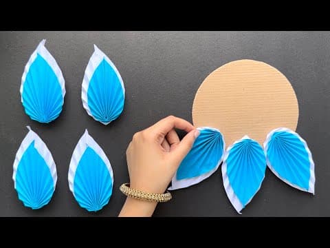 2 Beautiful Flower Wall Hanging / Paper Craft For Home Decoration /easy Flower Making With Paper Diy