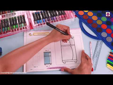 Refrigerator | Step By Step Drawing Book 2 | Periwinkle
