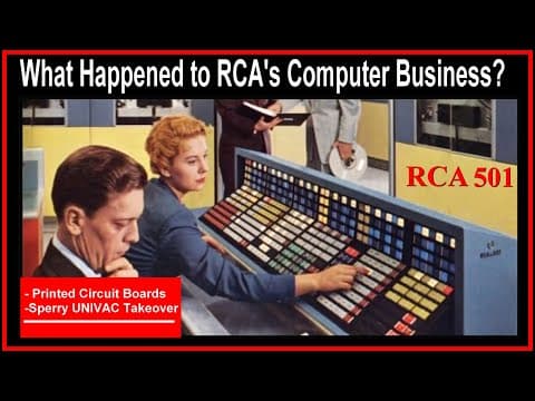 Revisit Rca's Giant Computers 501; How They Made Pcb Circuit Card Logic Boards 1958 (spectra Univac)