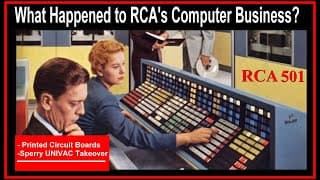 Revisit Rca's Giant Computers 501; How They Made Pcb Circuit Card Logic Boards 1958 (spectra Univac)
