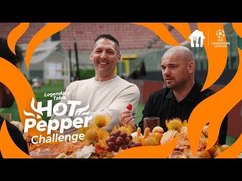 Will Wesley Sneijder & Marco Materazzi Keep Their Cool? 👀🔥😅 | Hot Pepper Challenge 🌶️🏆