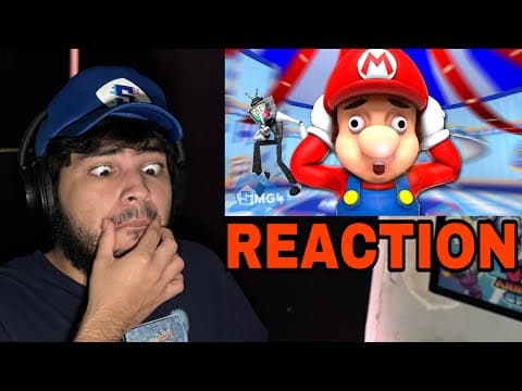 Smg4: Mario Loses His Mustache [reaction] "no Moustache = No Funny"