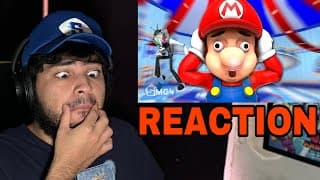 Smg4: Mario Loses His Mustache [reaction] "no Moustache = No Funny"