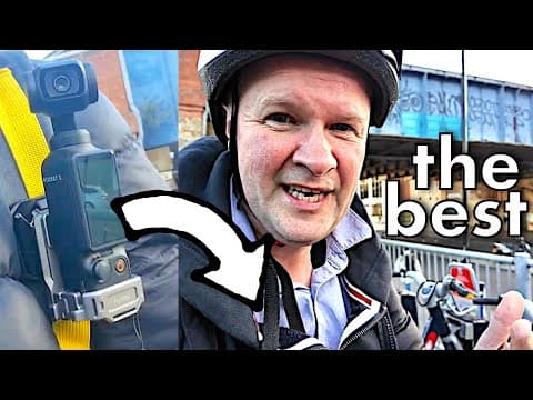 On A Bike! Dji Pocket 3 Test Run With Backpack Clip And Mic 2...