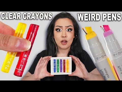 I Tested Japan's Futurisitc Art Supplies...we're Behind Lol