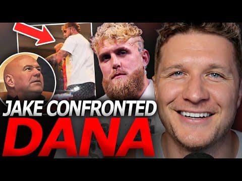 Jake Paul Confronting Dana White Face To Face Is A Huge Deal..