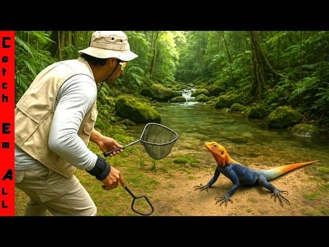 We Caught The 2nd Most Colorful Invasive Reptile In Florida!