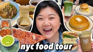 What To Eat In New York City! Nyc Food Tour Part 2 (noodles, Pizza, Matcha, Halal Cart & More)